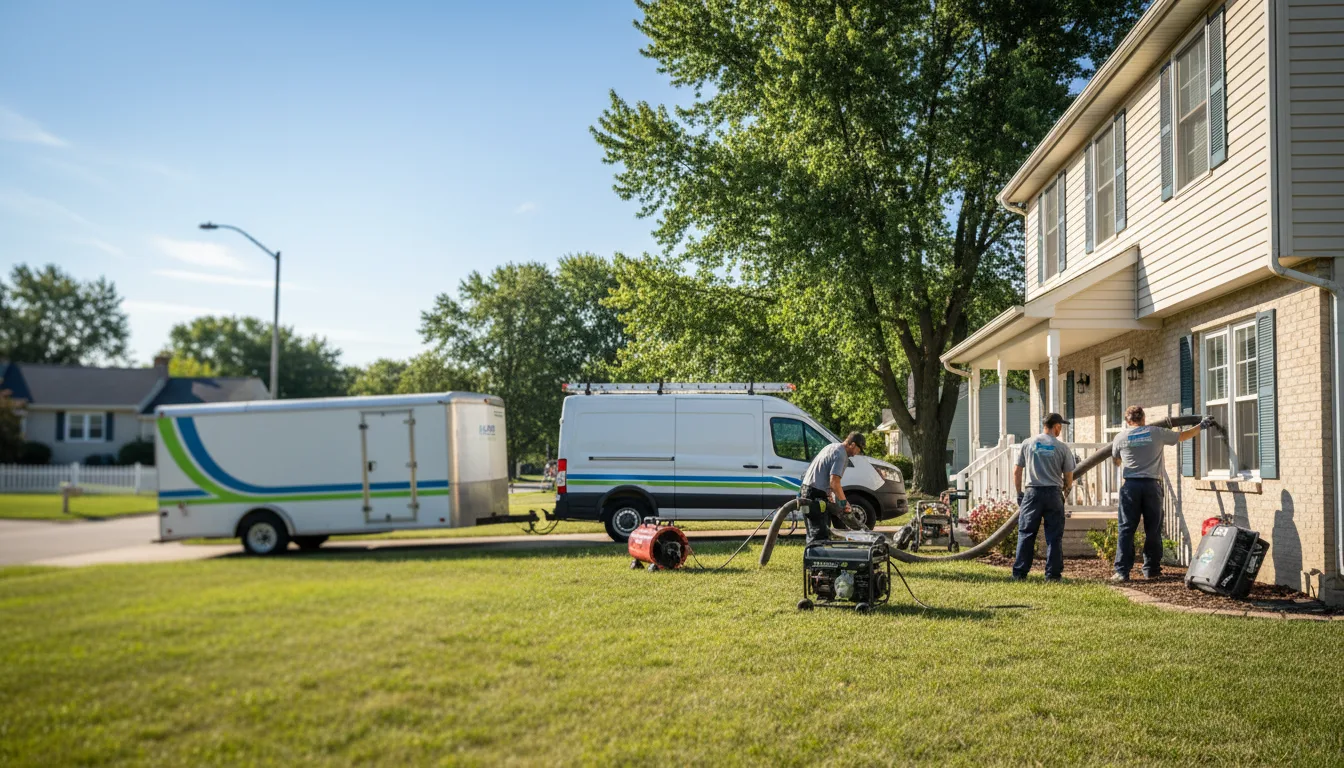 Flooded Basement Restoration And Cleanup With Repair in Prospect, OH near me